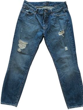 Koral Distressed Crop Skinny Relaxed Jeans 26 Off Duty Model Minimalist Denim